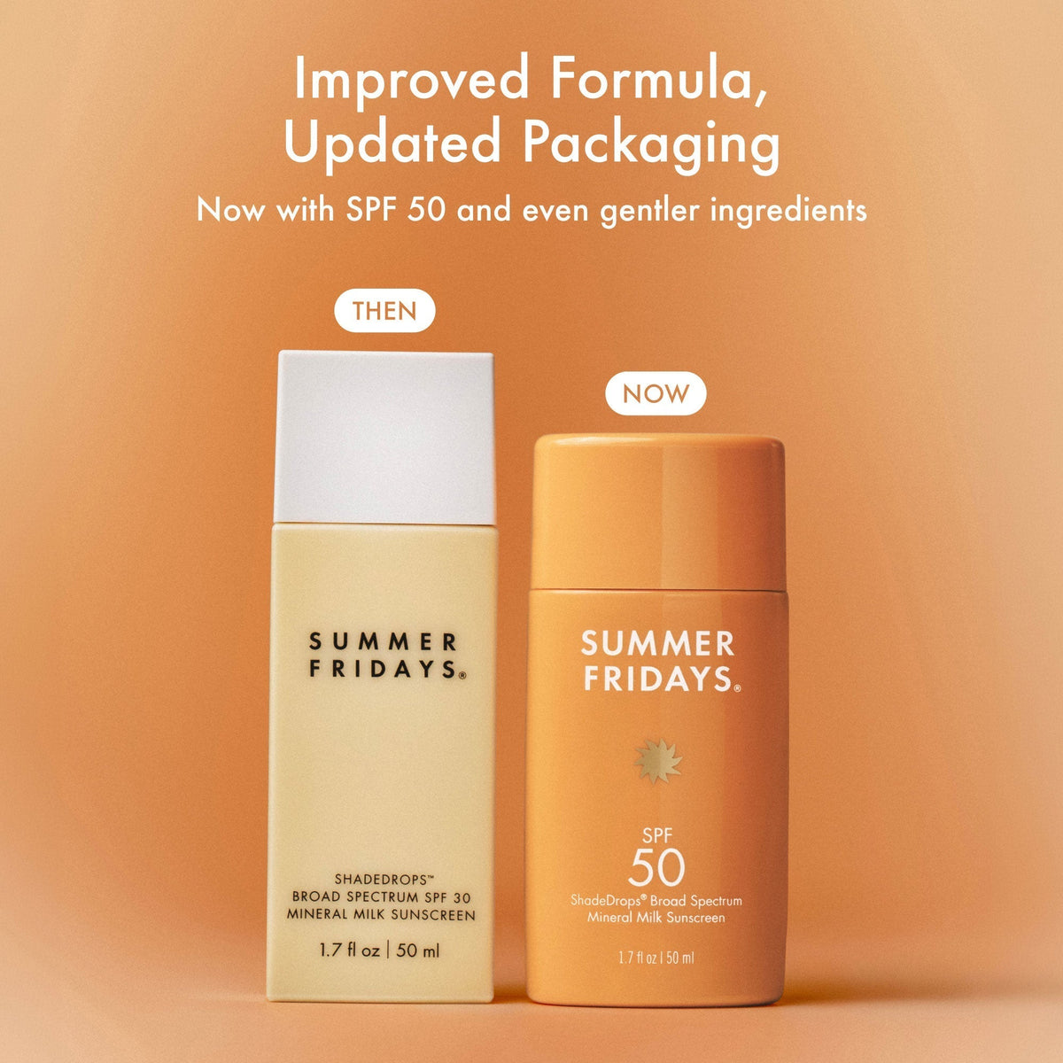 ShadeDrops Broad Spectrum SPF 50 Mineral Milk Sunscreen